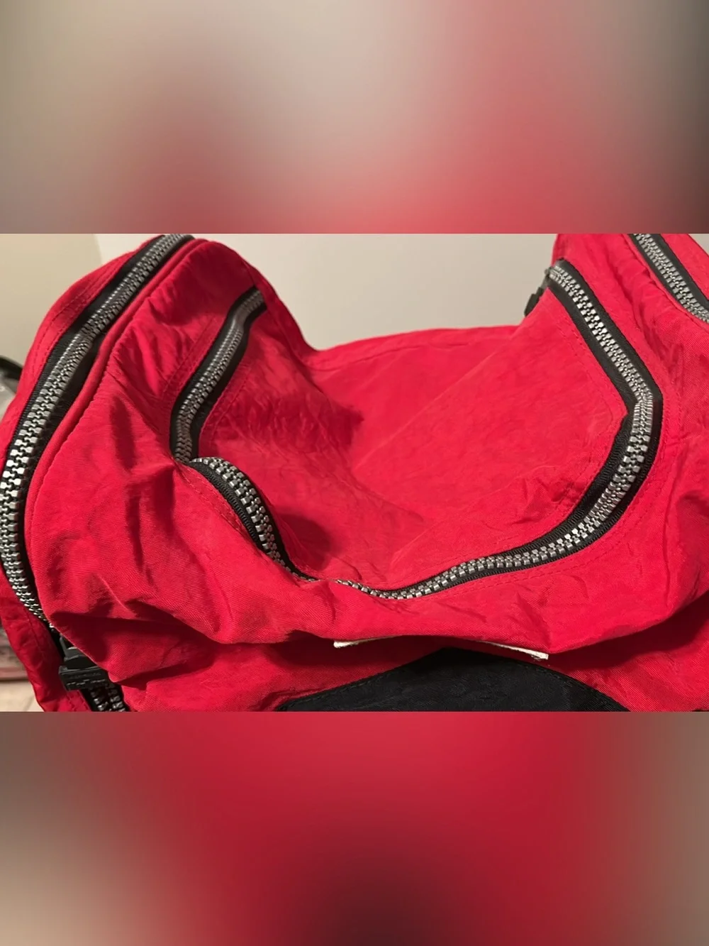 Vintage 1990s Marlboro Unlimited Red & Black Nylon Duffle Bag
